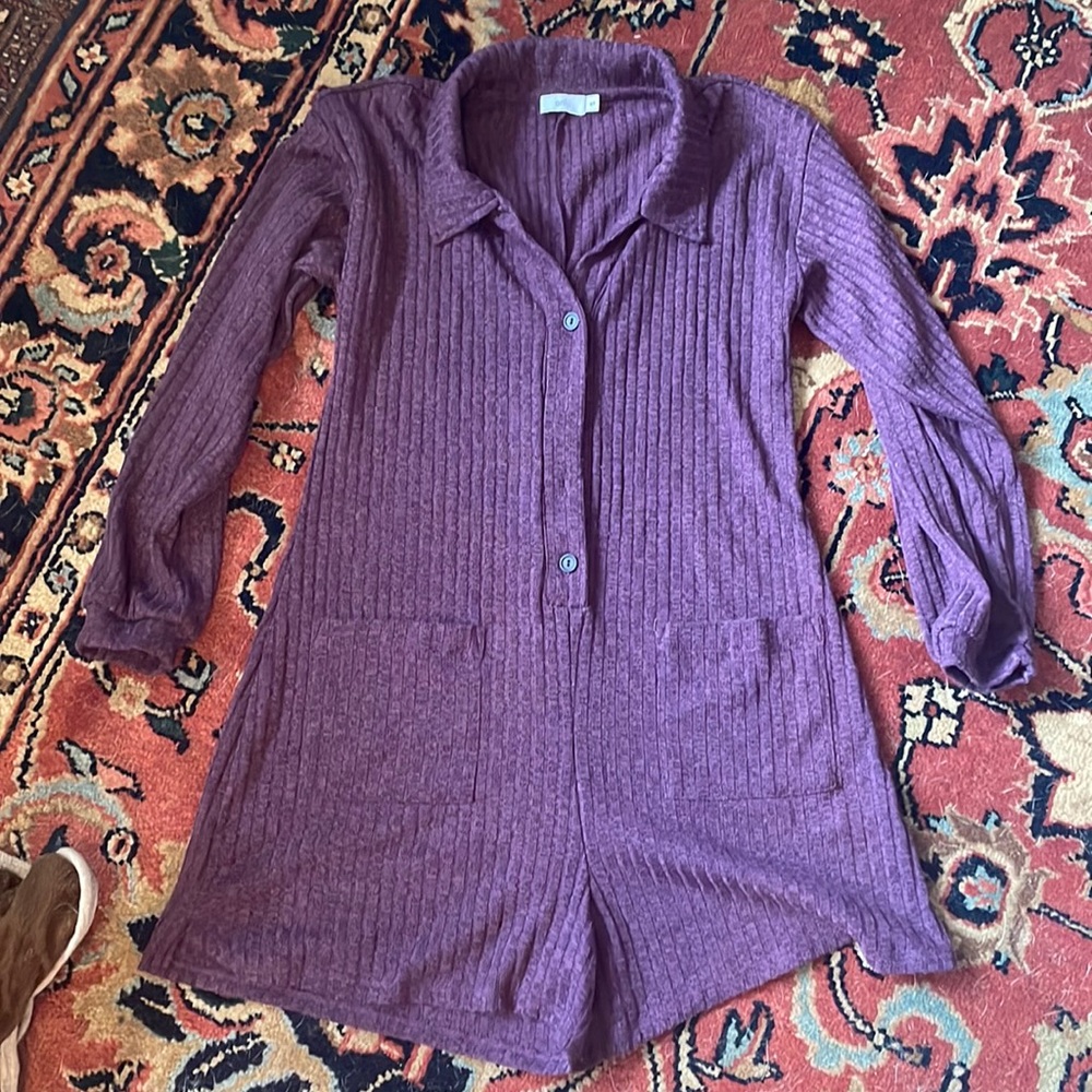 BNWOT Onia purple romper